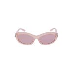 Women’s Casino Round Sunglasses in Milky Pink